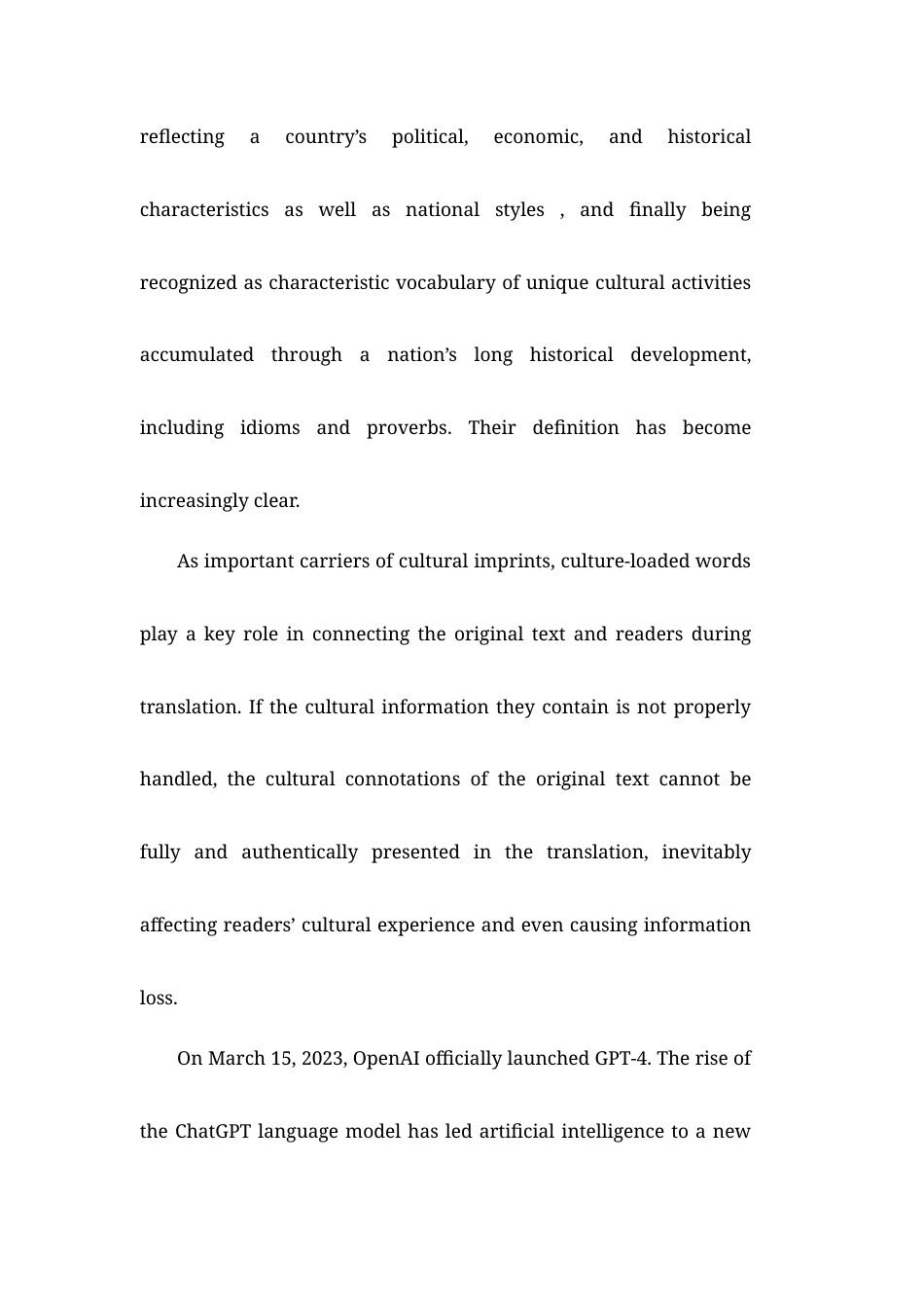 25年全英语查重7% 关于 ChatGPT 在文化负载词翻译中的应用比较研究：以《活着》为例A Comparative Study on the Application of ChatGPT in the Translation of Culture loaded Words：A Case Study of  “To Live”无参考文献-约38664字符.docx_第2页