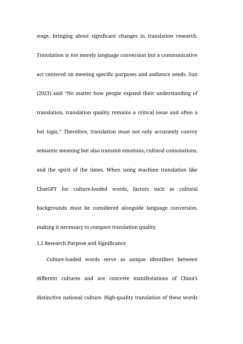 25年全英语查重7% 关于 ChatGPT 在文化负载词翻译中的应用比较研究：以《活着》为例A Comparative Study on the Application of ChatGPT in the Translation of Culture loaded Words：A Case Study of  “To Live”无参考文献-约38664字符.docx_第3页