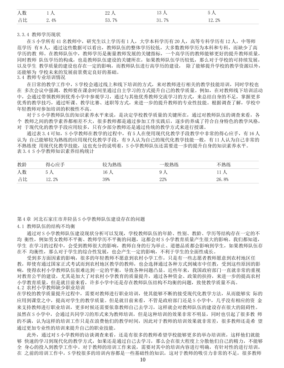 25年小学教育 农村小学教师队伍建设问题的研究终-约9908字符.docx_第4页