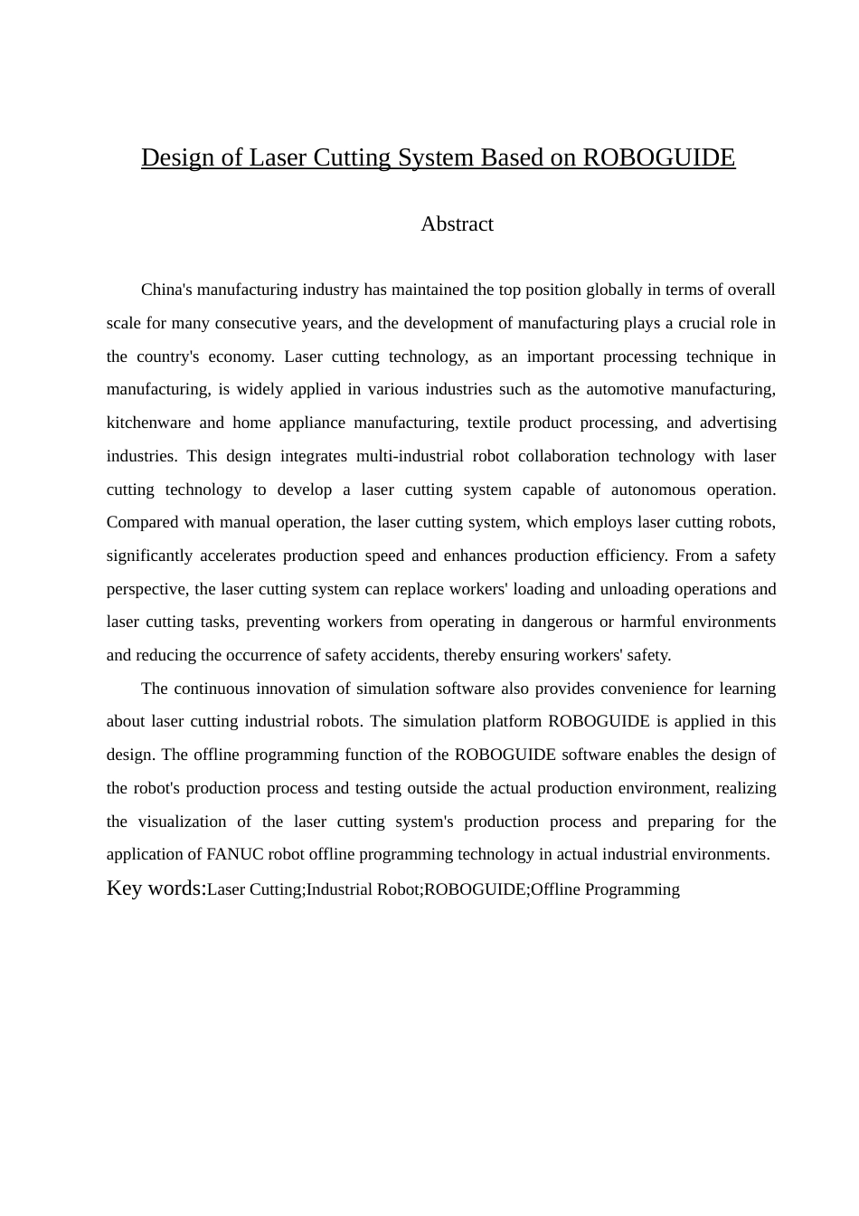 25年查重低 基于ROBOGUIDE的激光切割系统设计.docx_第3页