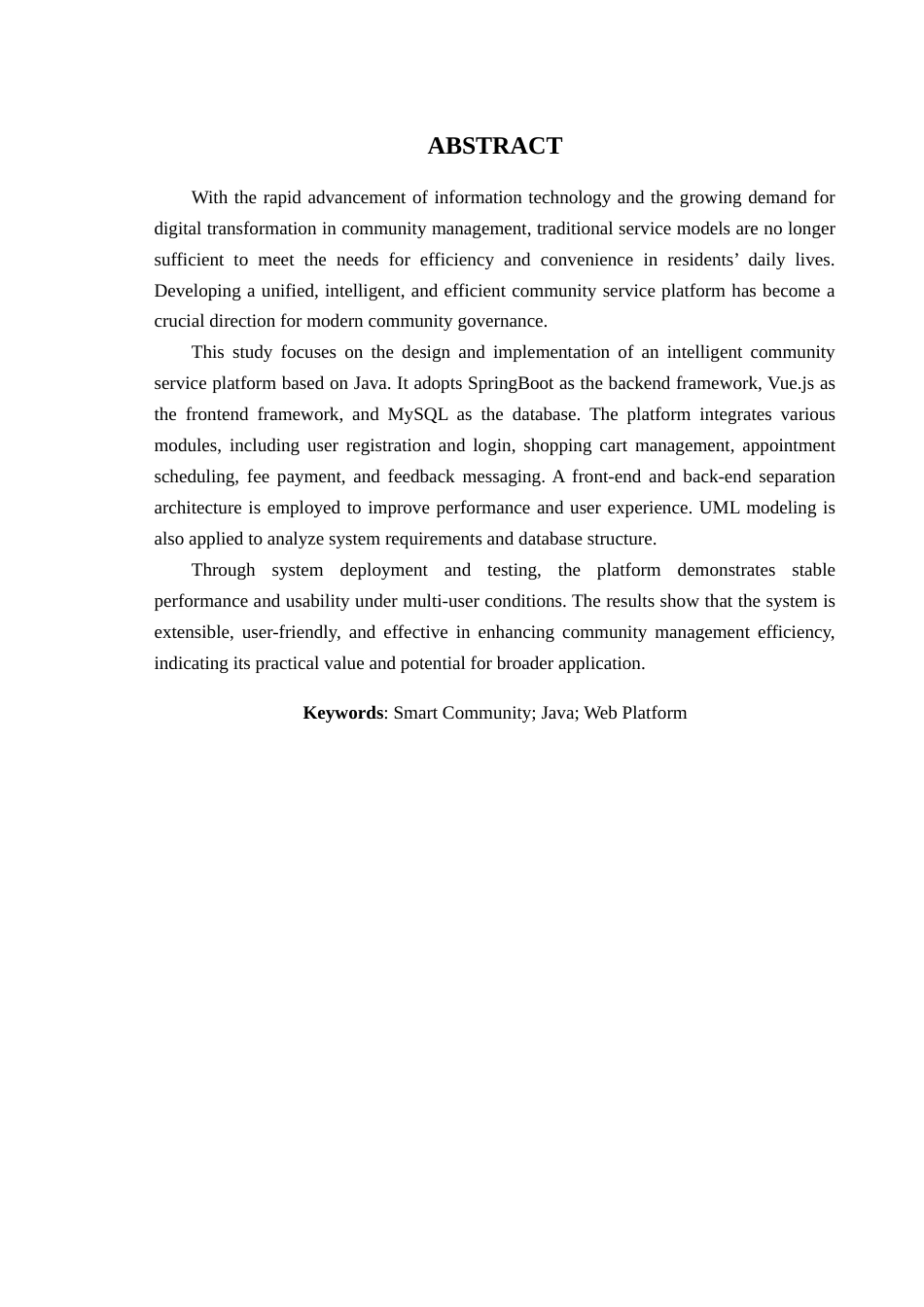 25年查重低 基于Java的智能社区服务平台开发与实现.docx_第2页