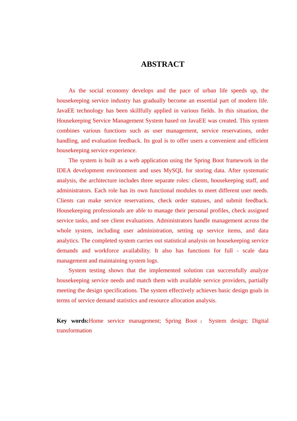 25年查重低 基于JavaEE的家政服务管理系统设计与实现.doc_第2页