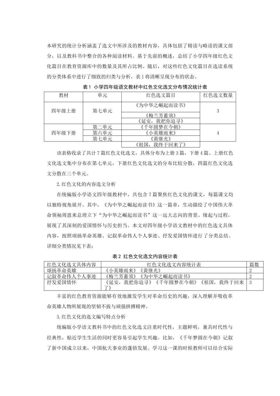 25年查重低 红色文化融入小学语文课堂教学的策略研究——以统编版四年级为例.docx_第4页