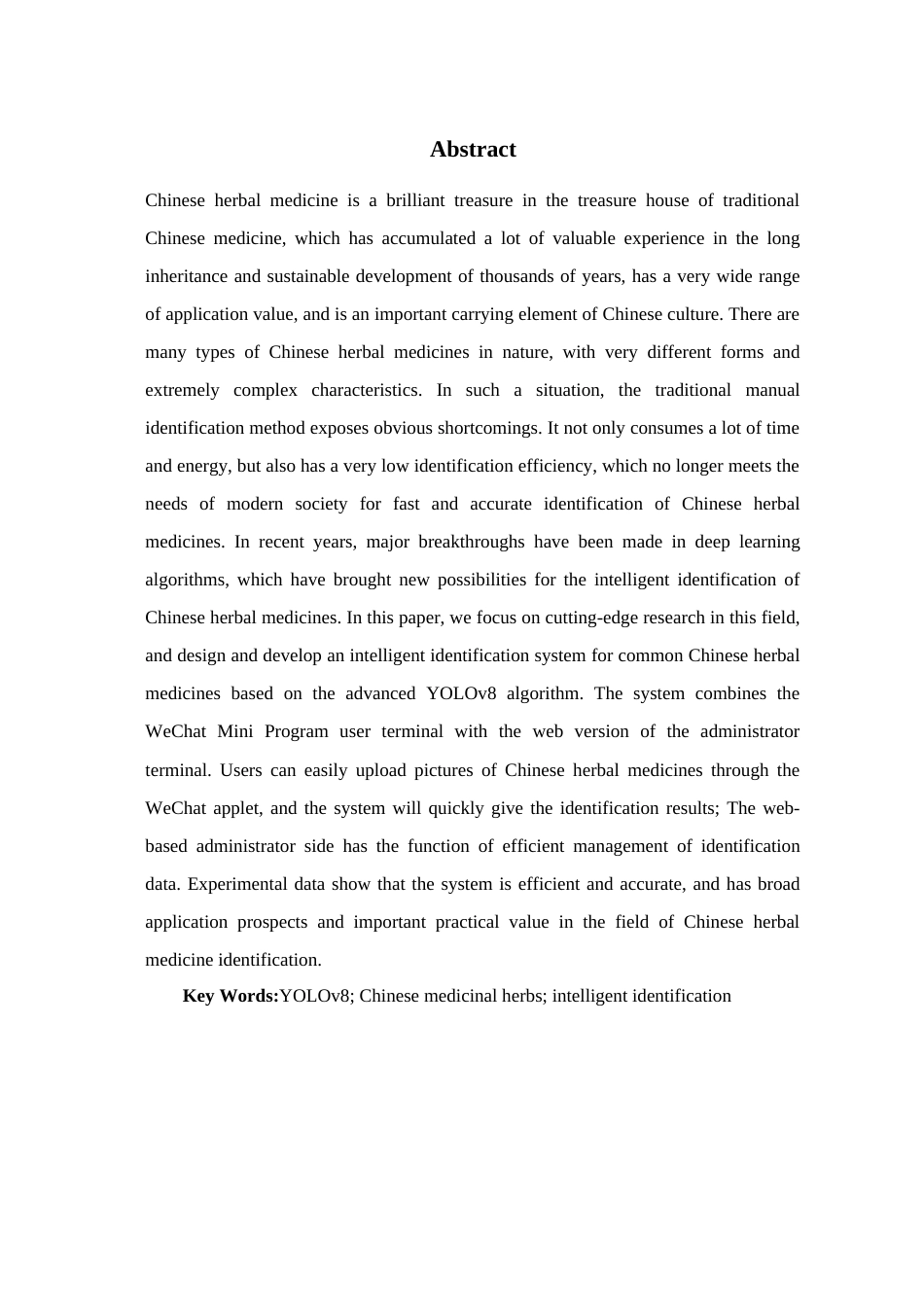 25年查重低 基于YOLOv8的常见中草药智能识别系统.docx_第2页