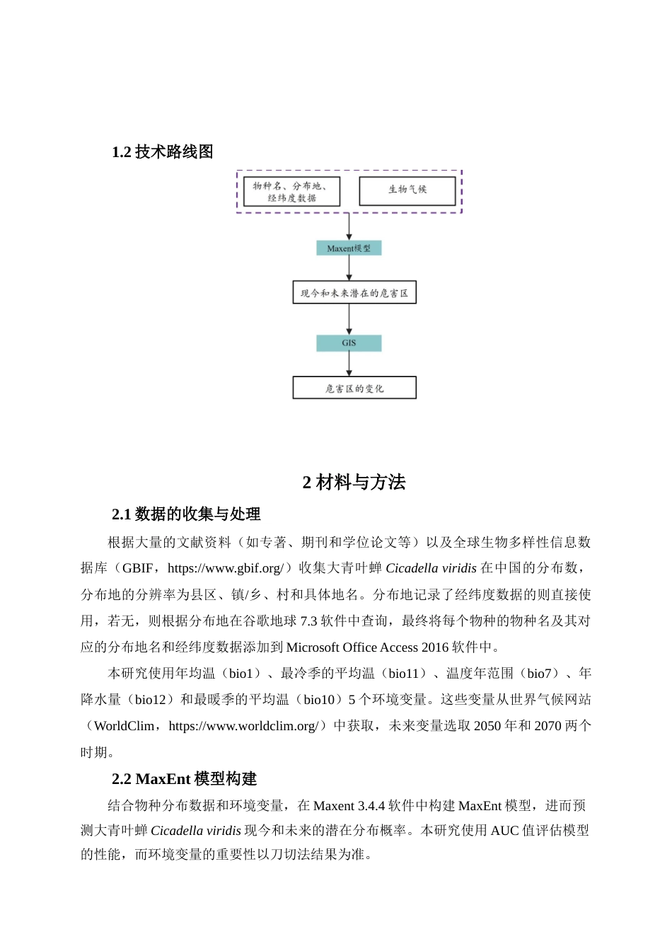 25年查重低 基于MaxEnt模型预测大青叶蝉在中国的危害区及其空间变化.doc_第6页