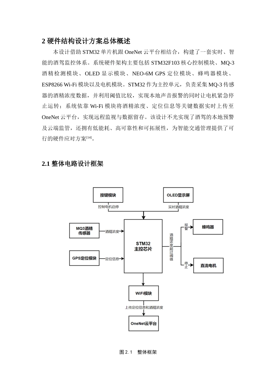25年查重低 电气自动化电子信息 基于STM32单片机的酒驾监控系统设计.docx_第9页