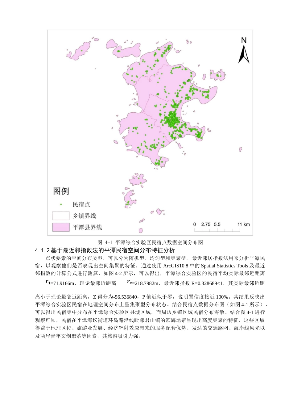 25年查重低 基于GIS的福建省平潭综合实验区民宿空间分布特征及影响因素研究.doc_第8页