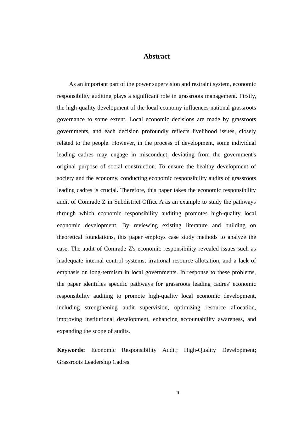 25年WP会计学-基层领导干部经济责任审计促进地方经济高质量发展终稿 过AI-约17433字符.doc_第2页