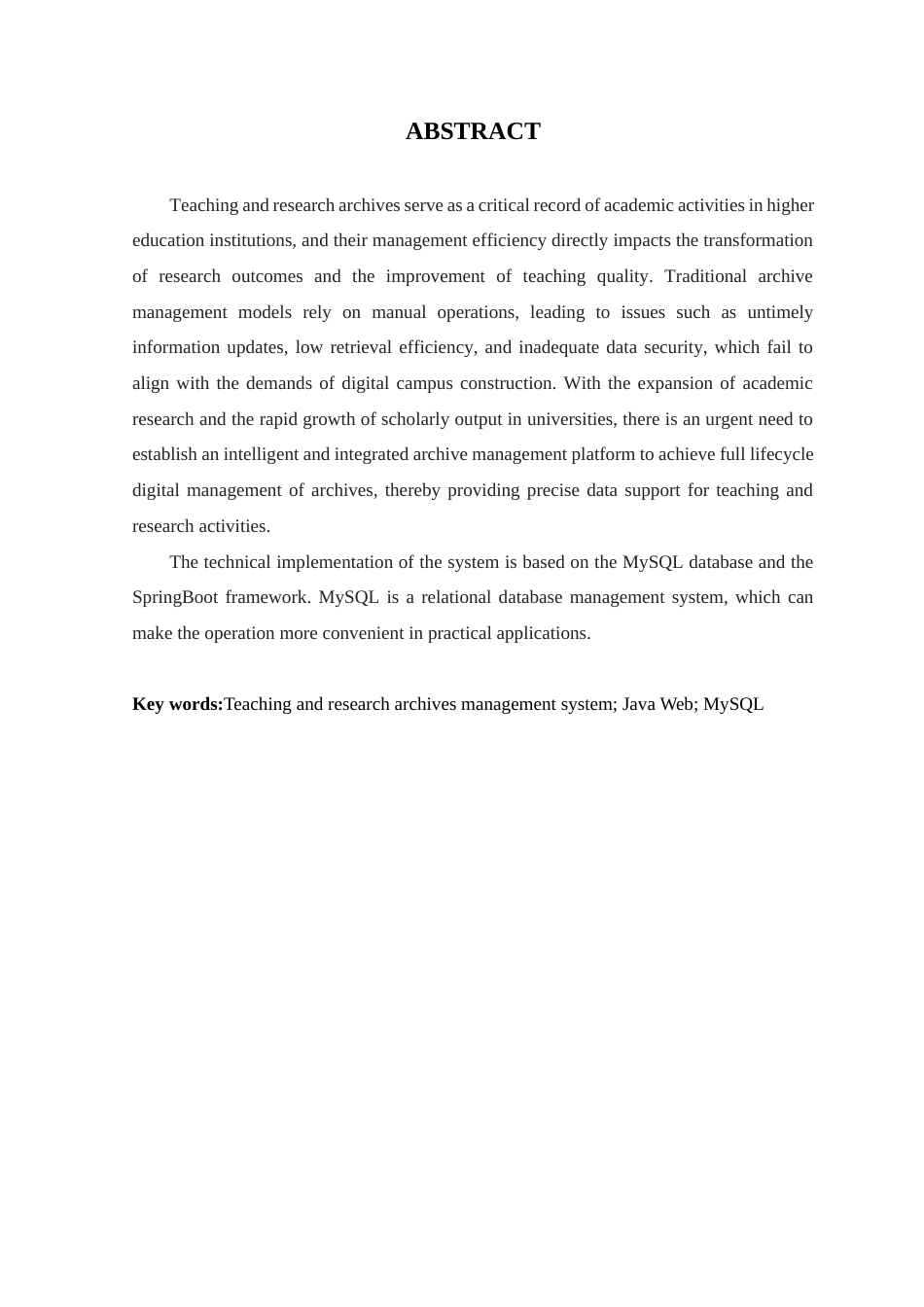 25年WP本科软件工程 基于SpringBoot的教学科研档案管理系统的设计与实现定稿-约14809字符.docx_第2页