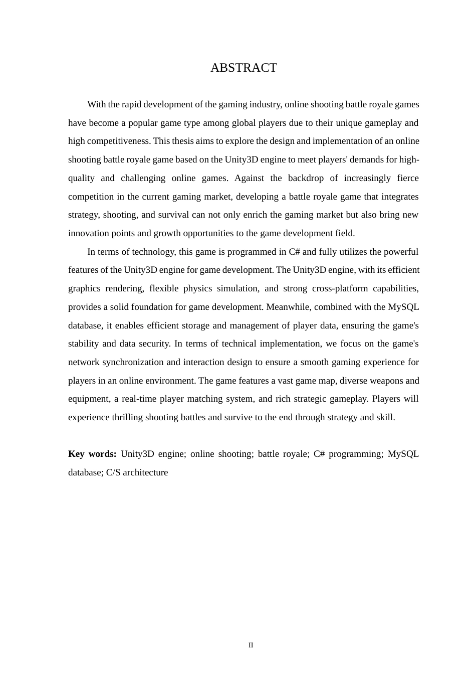 25年WP本科虚拟现实技术 基于Unity3D引擎的联网射击大逃杀游戏设计与实现定稿-约22457字符.docx_第2页