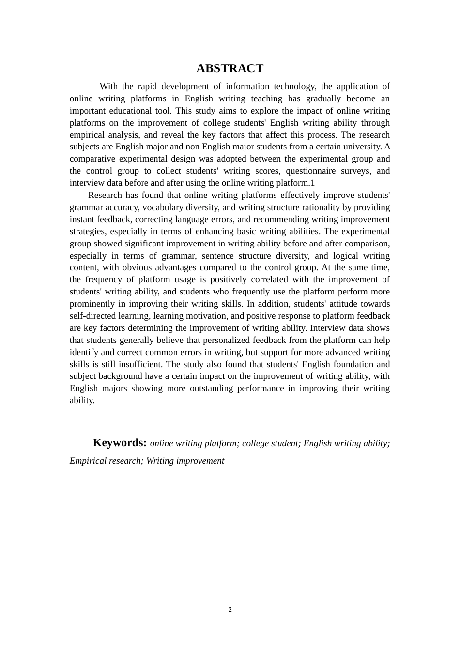 25年原文改  在线写作平台对大学生英语写作能力提升的实证研究--英文版本【改】(2).doc_第2页
