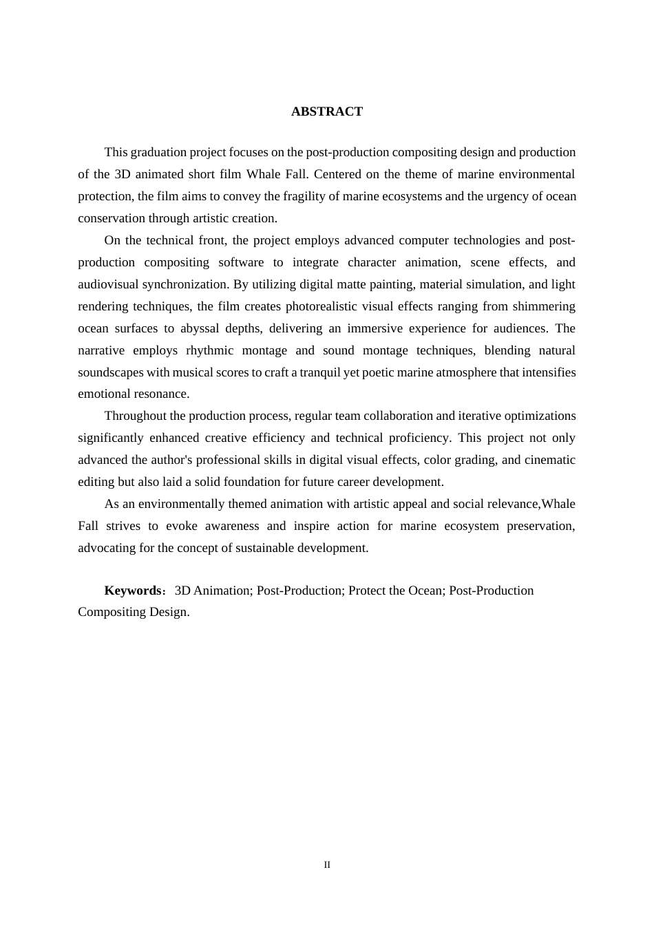 25年WP动画 三维动画短片《鲸落》后期合成设计与制作动画2105班-AI-约13833字符.docx_第2页