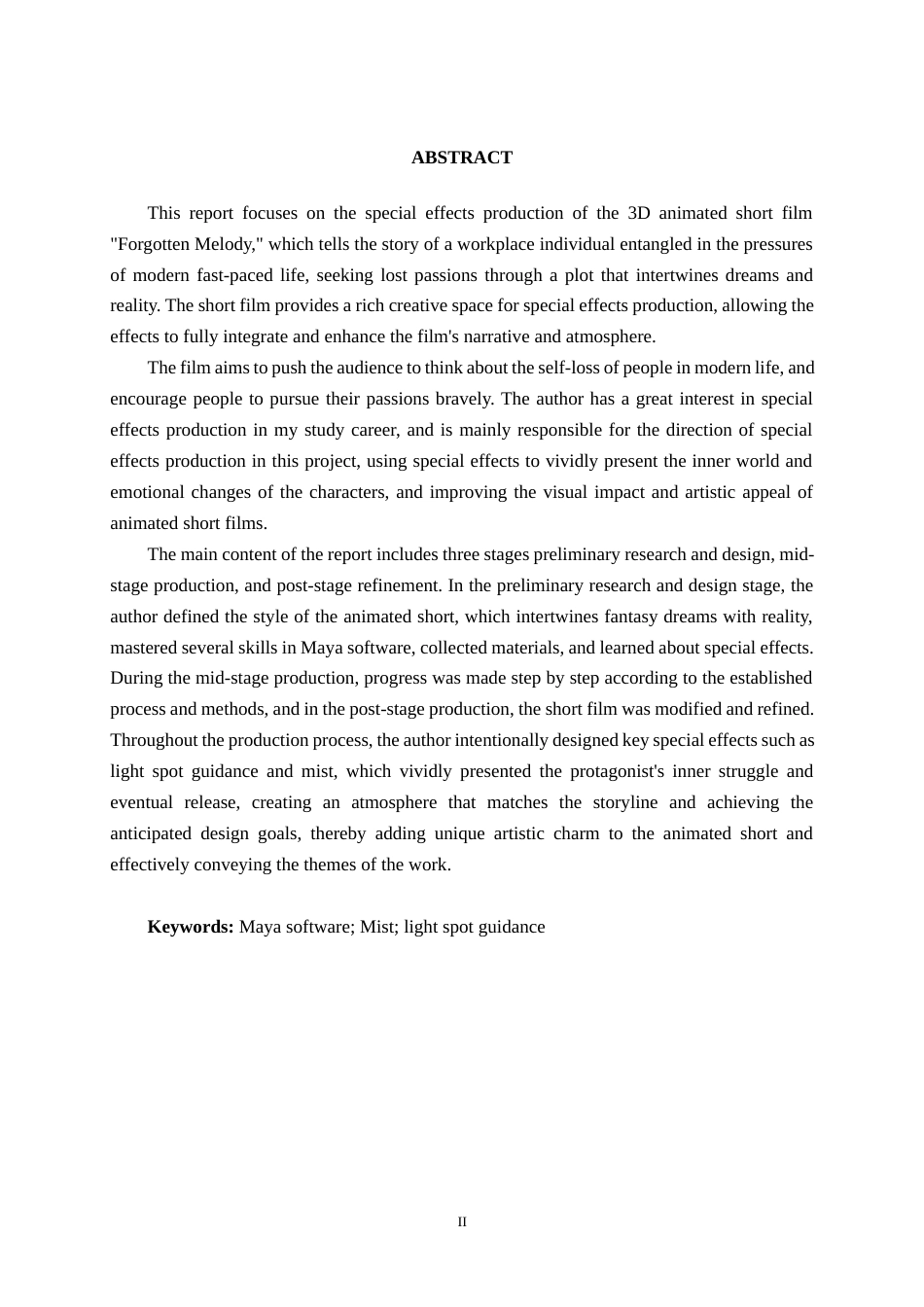 25年WP动画 三维动画短片《遗忘的旋律》特效制作动画2110班-AI7.23-约18931字符.docx_第2页