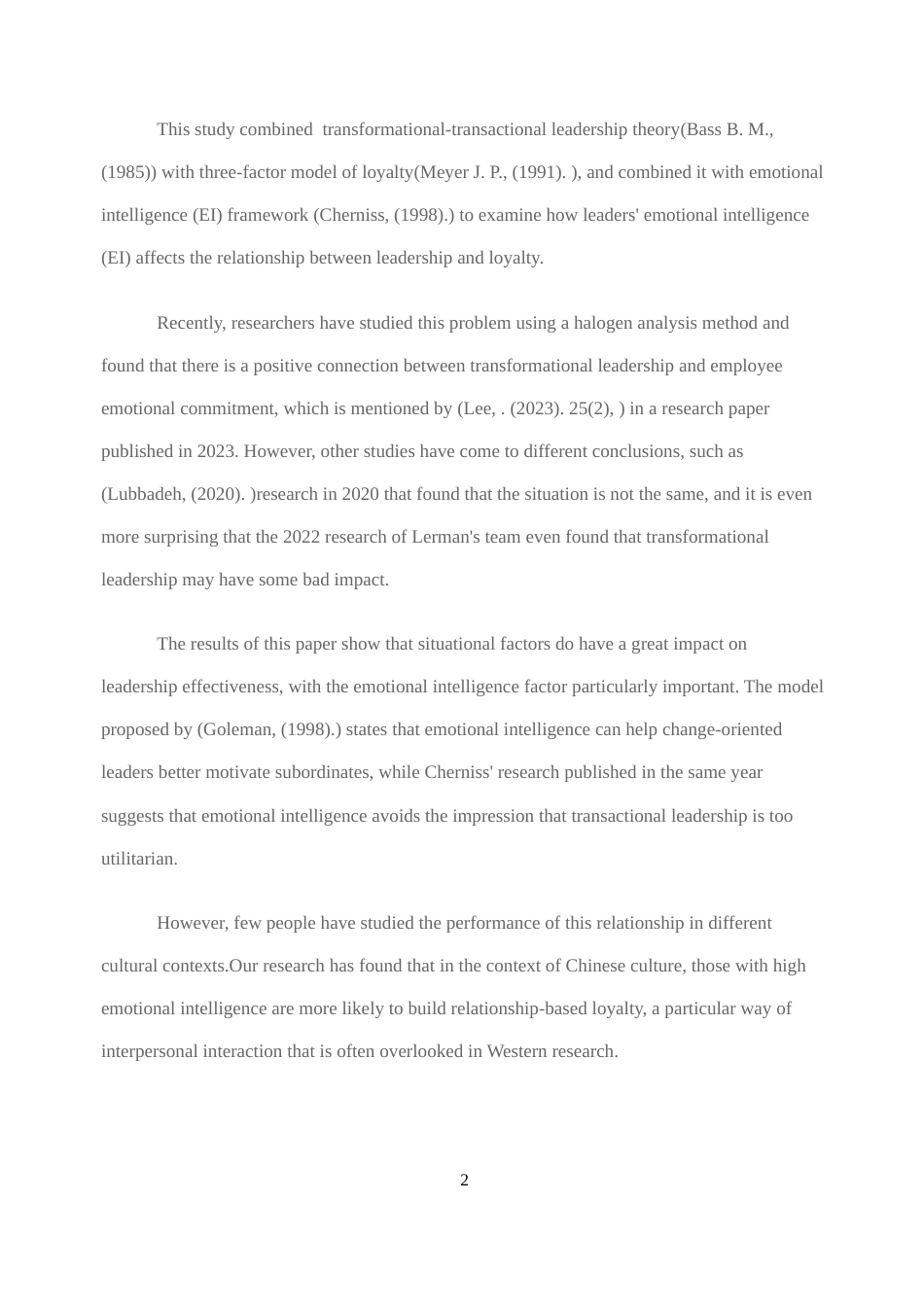 25年WP国际商务英文 领导风格对组织承诺的影响：情商的调节作用。1.61-AI19.87-约42142字符.docx_第6页