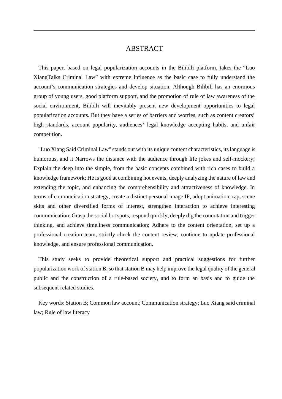 25年WP网络与新媒体-B站普法类账号传播策略研究——以“罗翔说刑法”为例-0.76AI3.280-13562.docx_第2页