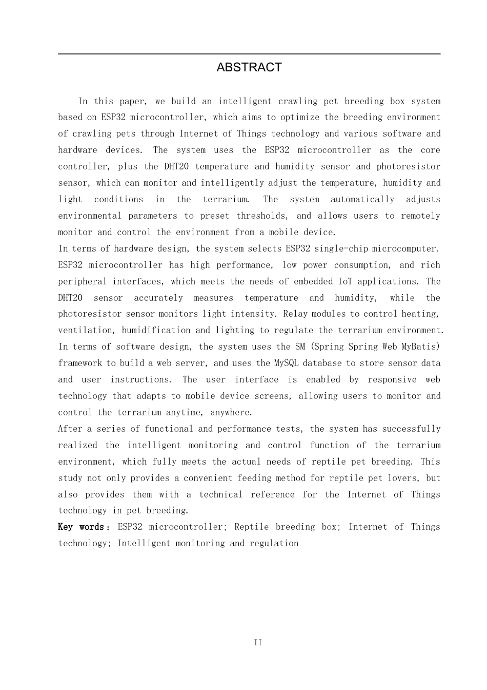 25年WP物联网工程-基于ESP32的爬行宠物饲养箱的设计与实现-20.15AI29.450-12409.docx_第2页