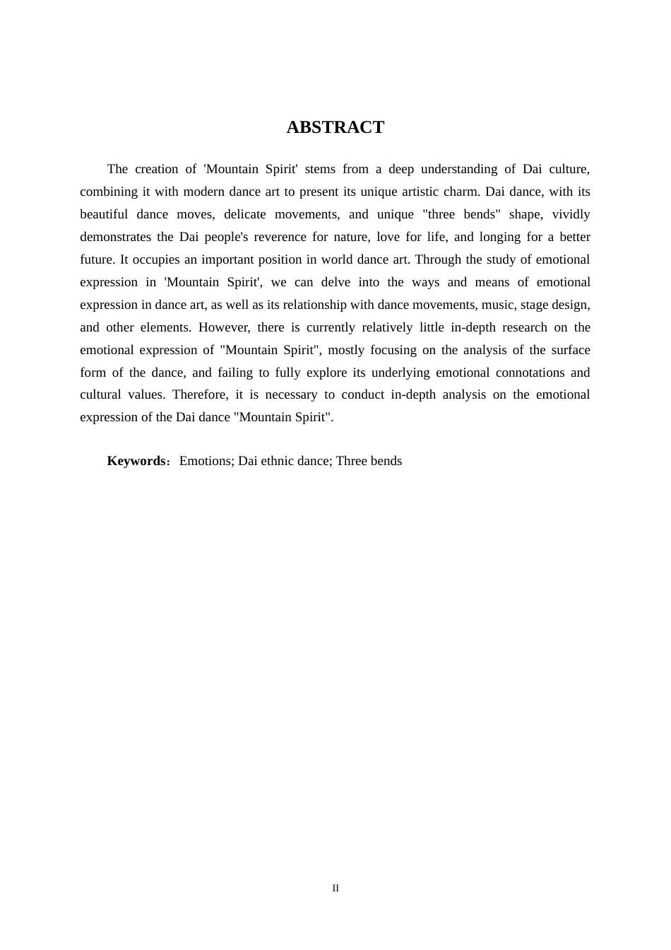 25年WP舞蹈表演  探析傣族舞蹈《山灵》的情感表达舞蹈2104-AI11.25.doc_第2页
