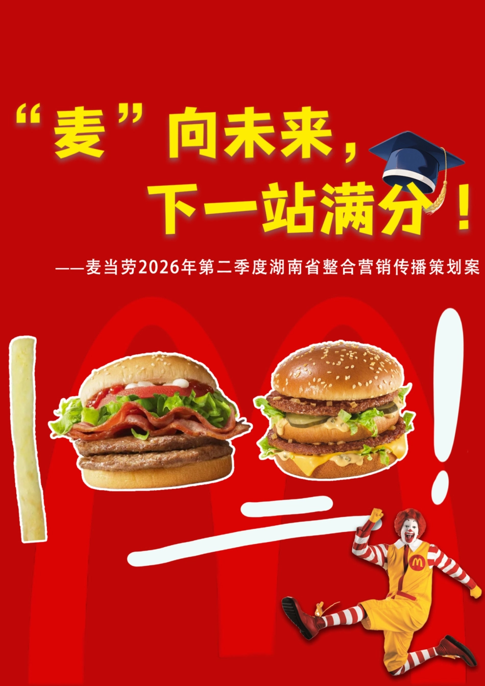 25年WP广告学-麦当劳2026年第二季度湖南省整合营销传播策划案7.120-28316.doc_第1页