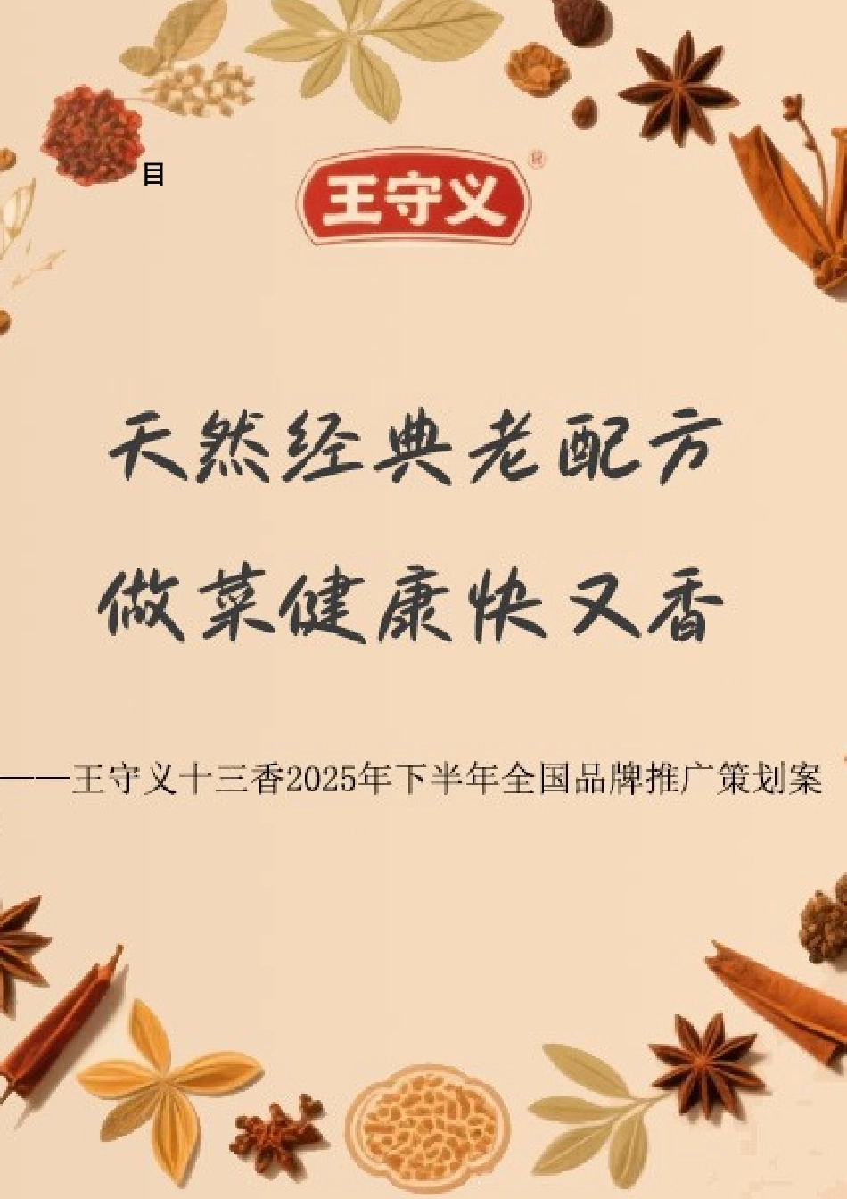 25年WP广告学-王守义十三香2025年下半年全国品牌推广策划案7.930-28777.docx_第1页