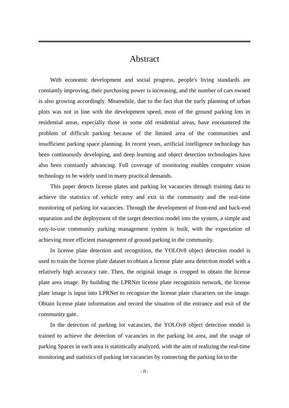 25年WP计算机科学与技术 基于YOLOv8的小区停车管理系统28.98-AI25.3-约75205字符.doc_第5页