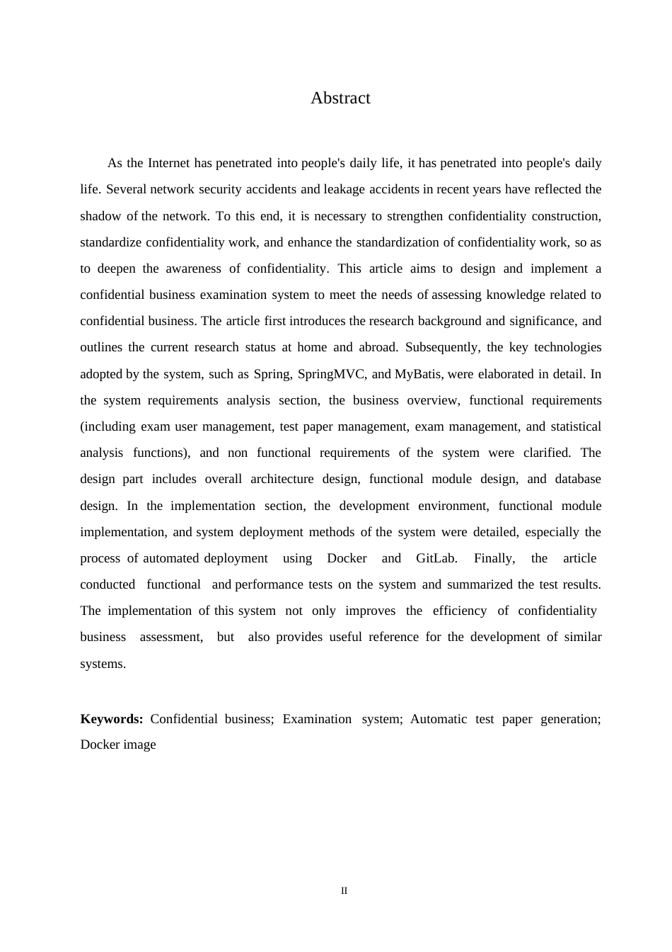 25年WP计算机科学与技术-保密业务考试系统设计与实现-8.770-25312.docx_第2页