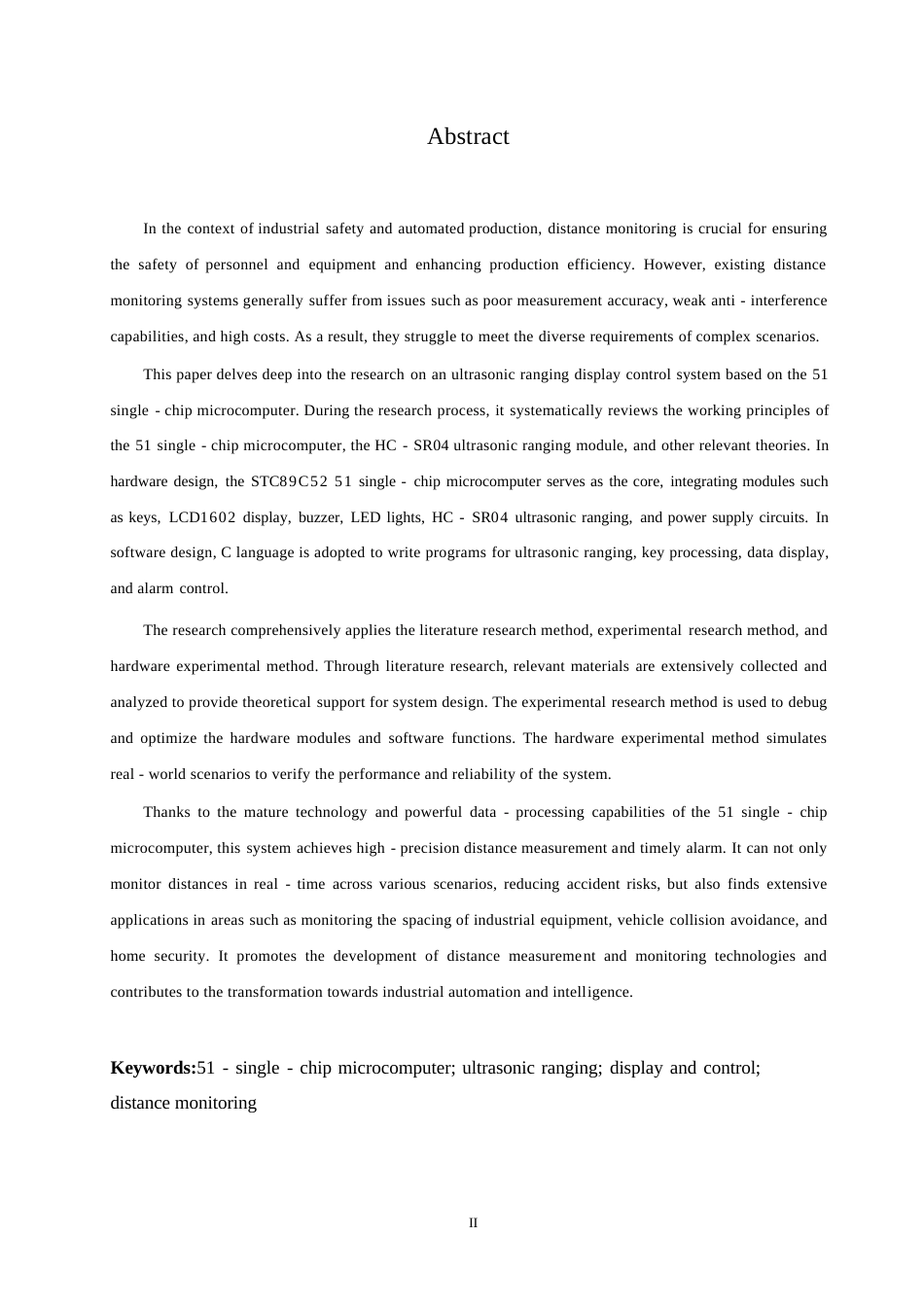 25年WP电子信息工程-51单片机的超声波测距显示控制设计-4.430-21407.docx_第2页