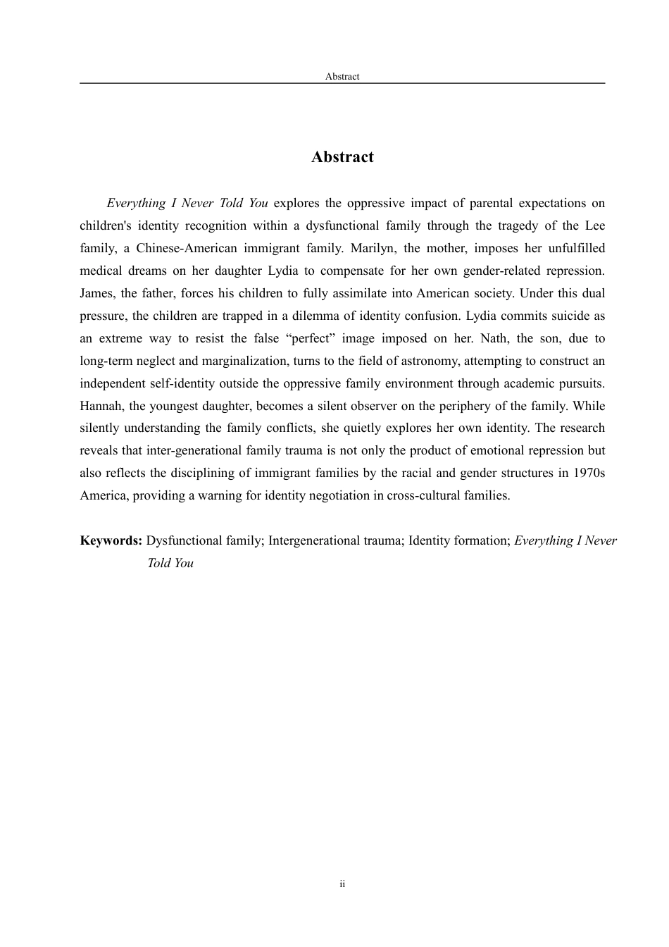 25年WP商务英语 父母期望与子女身份认同研究——以《无声告白》中的功能失调家庭画像为例5.56-AI17.66-约50463字符.pdf_第3页