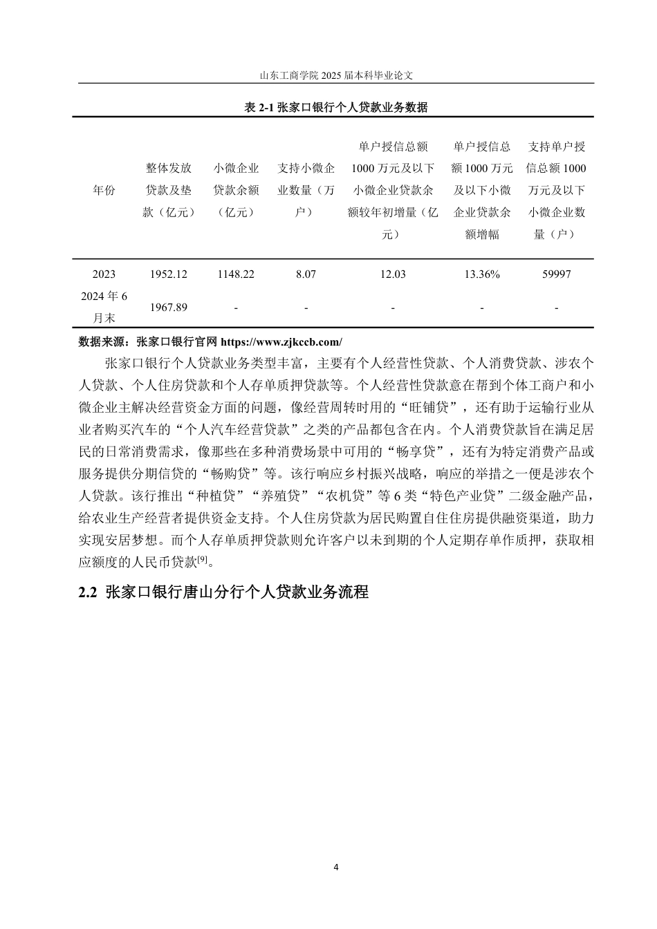 25年WP金融学 张家口银行唐山分行个人贷款业务发展研究4.42-AI9.49-约16124字符.pdf_第9页