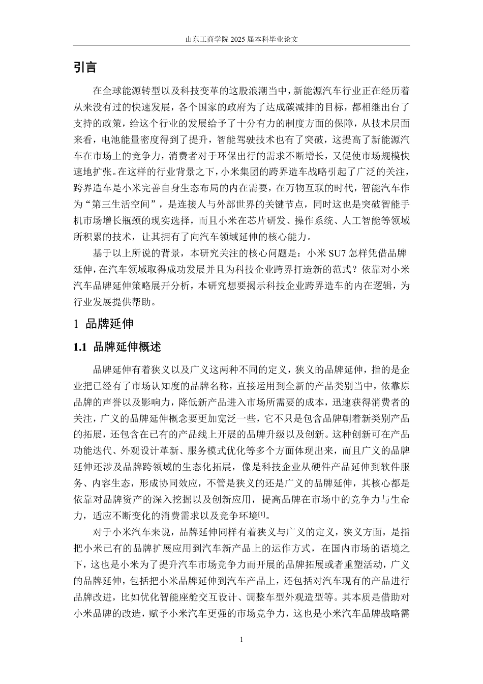 25年WP市场营销 小米汽车（SU7）的品牌延伸策略分析-约17736字符.pdf_第6页