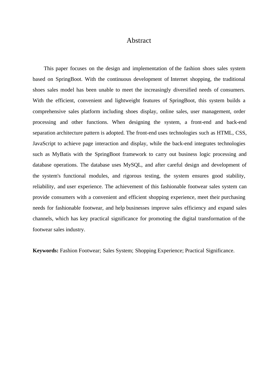 25年WP计算机科学与技术-基于SpringBoot的时尚足履销售系统设计与实现-24.190-15443.docx_第2页