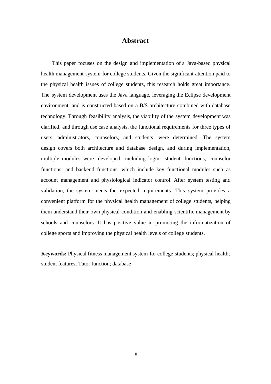 25年WP计算机科学与技术-基于Java的大学生体质健康管理系统设计与实现-15.260-12749.docx_第2页