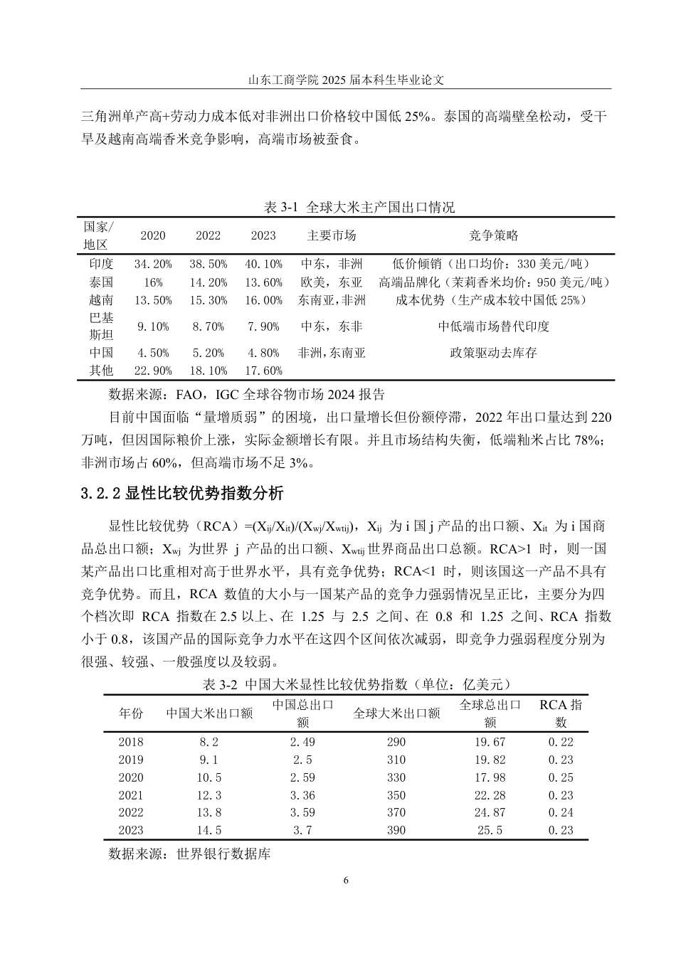25年WP国际经济与贸易 中国大米出口影响因素研究13.77-AI10.64-约15483字符.pdf_第10页