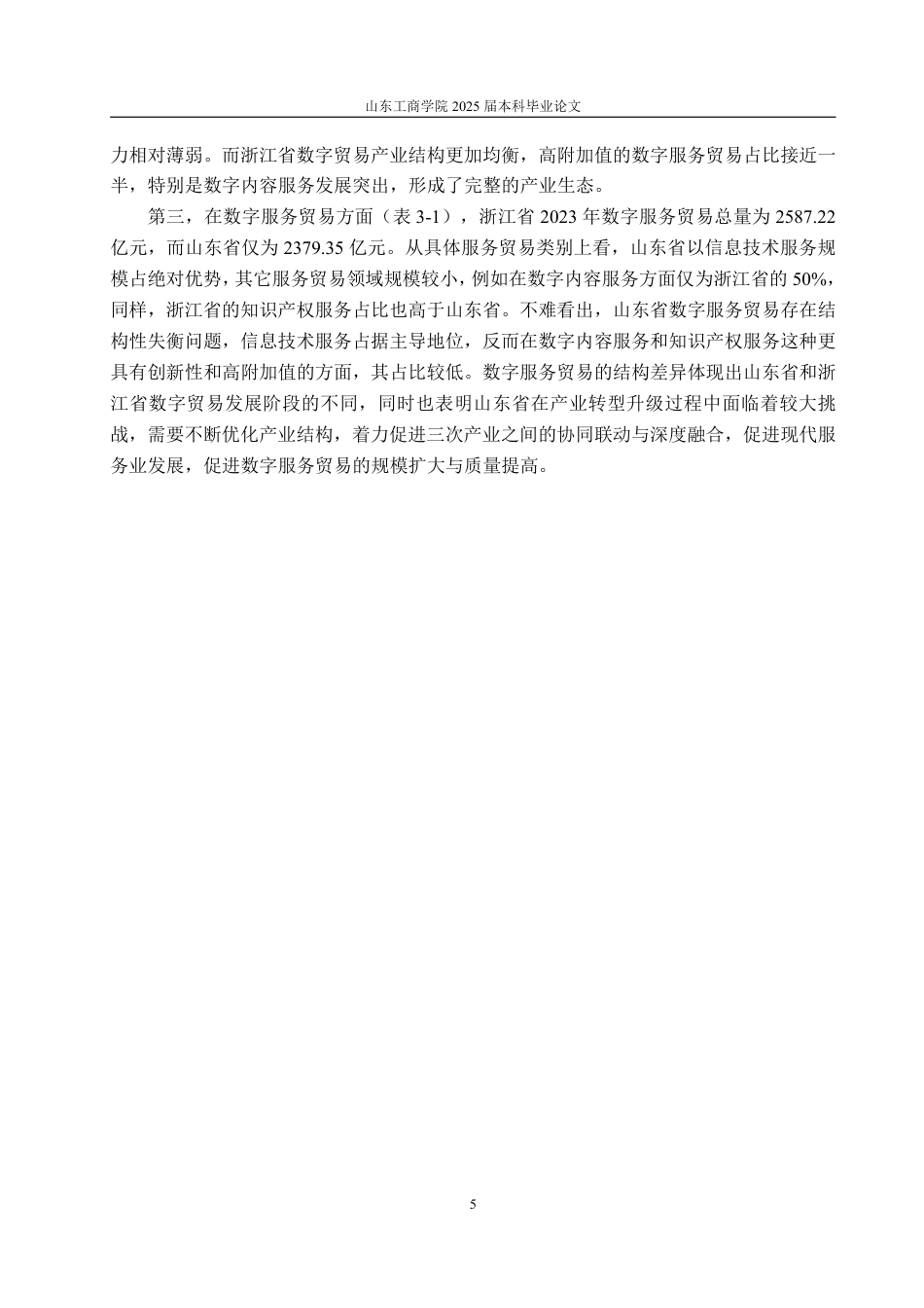 25年WP国际经济与贸易 基于浙鲁比较的山东省数字贸易发展优劣势分析与路径优化研究13.53-AI14.26-约17456字符.pdf_第9页