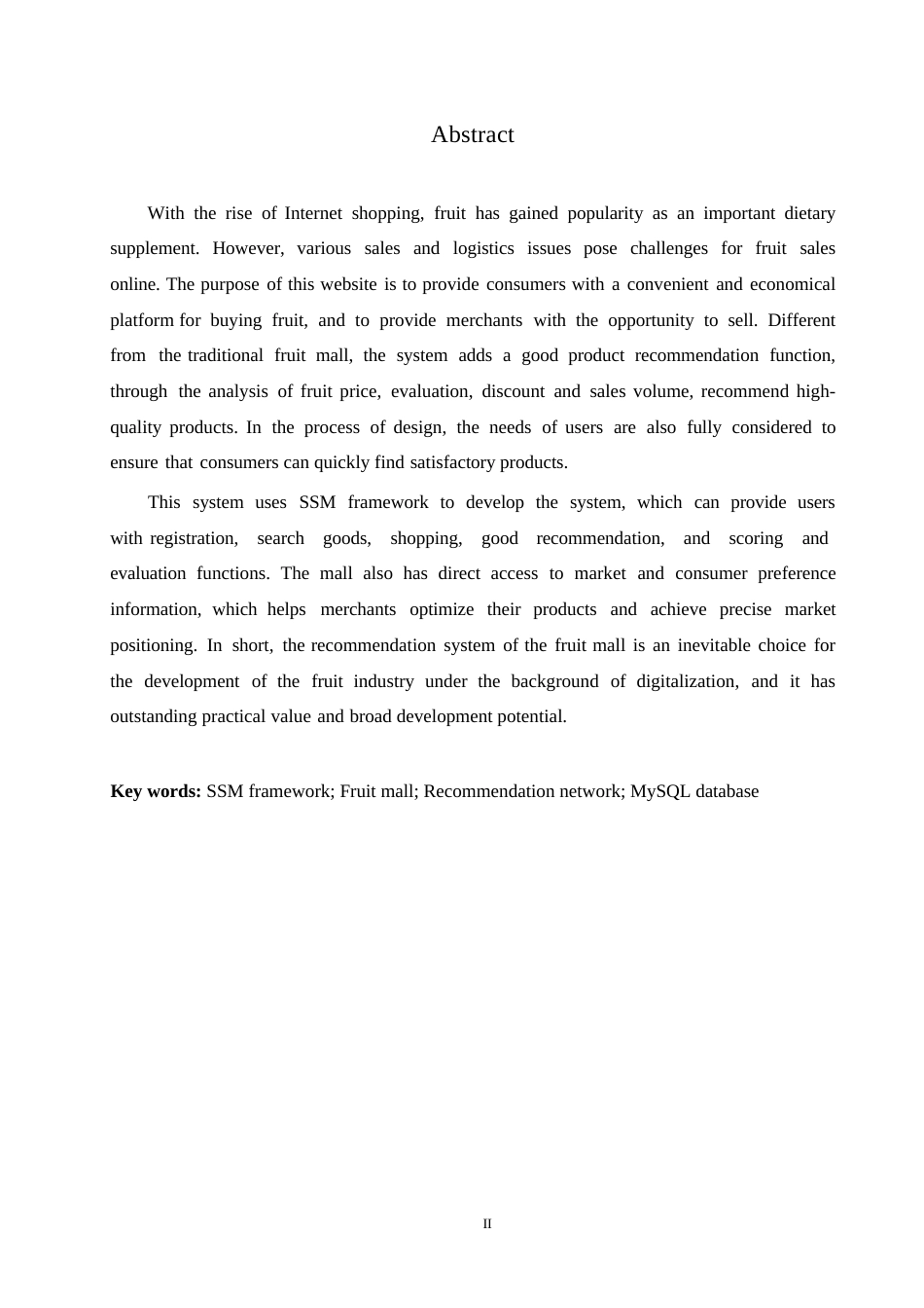 25年WP基于SSM的水果商城推荐系统的设计与实现0-约11754字符.docx_第2页