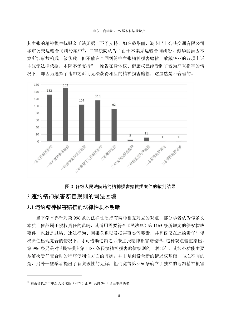 25年WP法学 《民法典》违约精神损害赔偿制度的司法困境及完善建议11.84-AI2.23-约13851字符.pdf_第8页