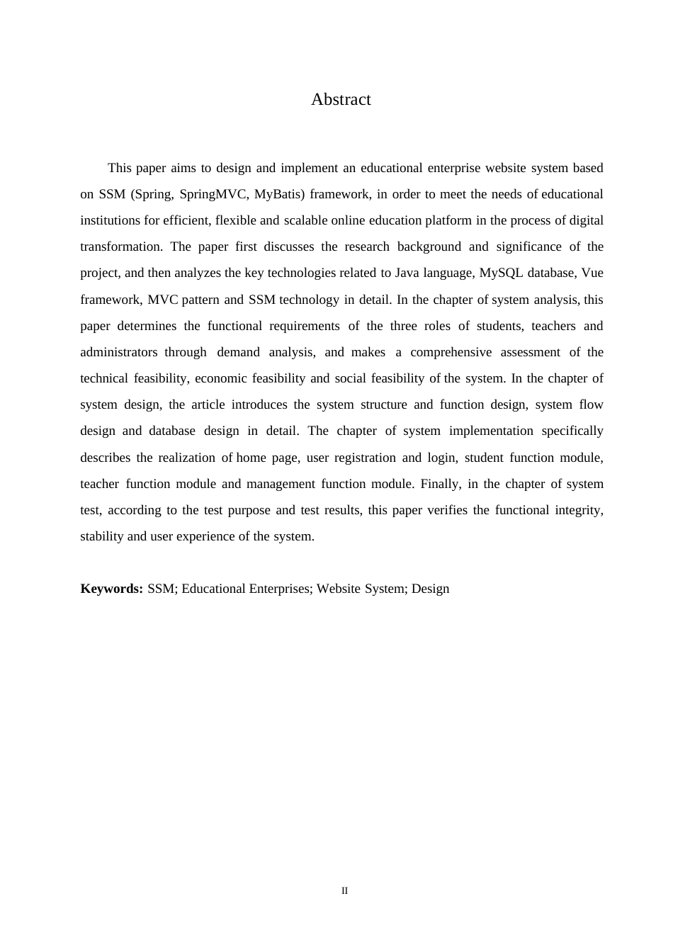 25年WP基于SSM的教育企业网站系统的设计与实现0-约14933字符.docx_第2页