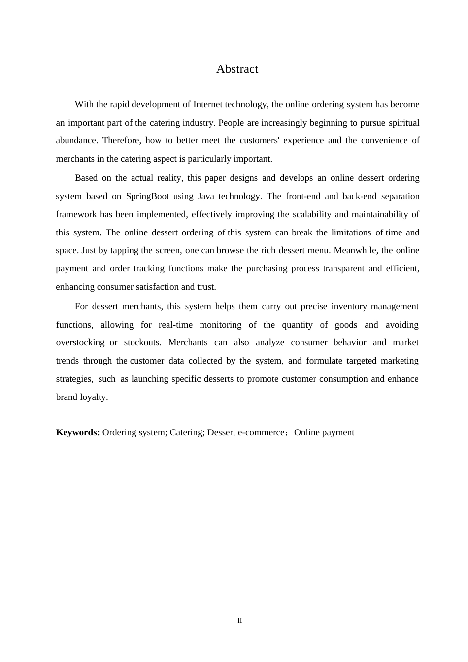 25年WP计算机科学与技术-基于SpringBoot的线上甜品点餐系统设计与实现-14.730-15057.docx_第2页