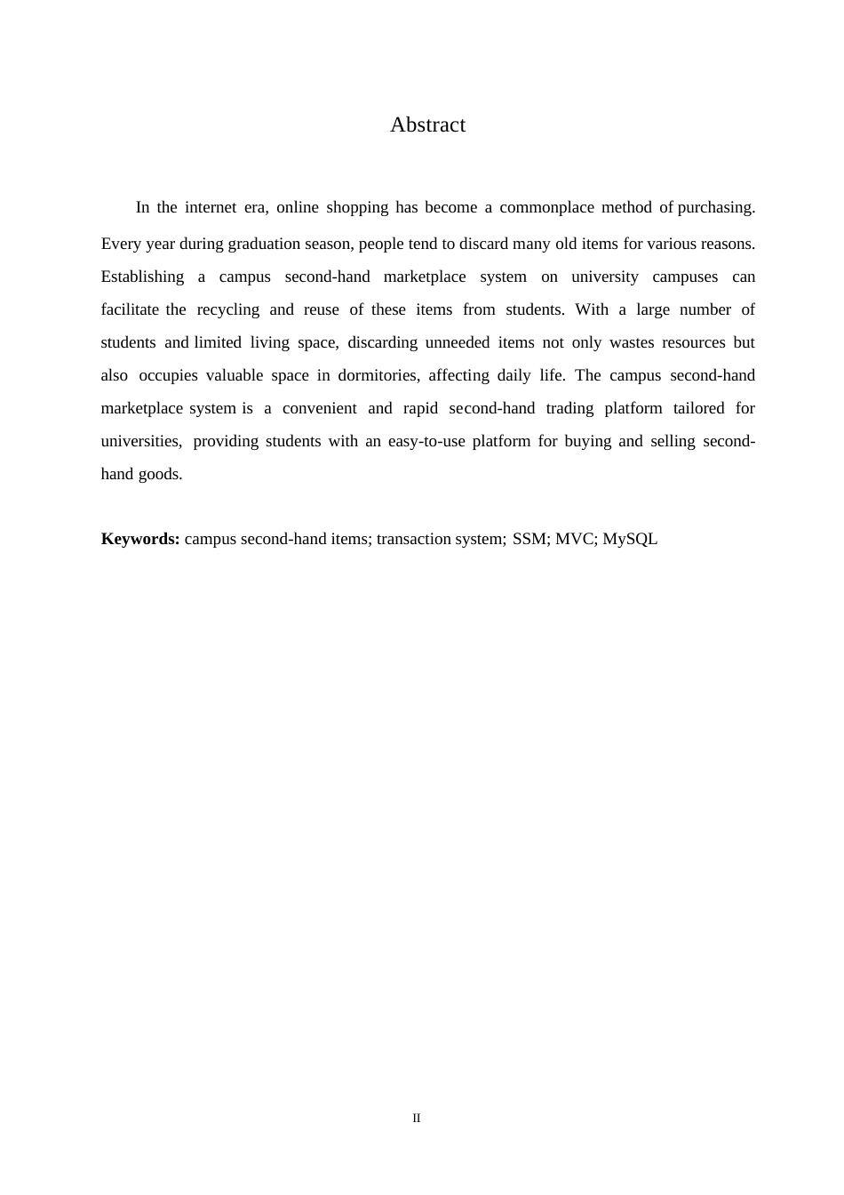 25年WP关键词：校园二手物品，交易系统，SSM，MVC，MySQL-约16111字符.docx_第2页