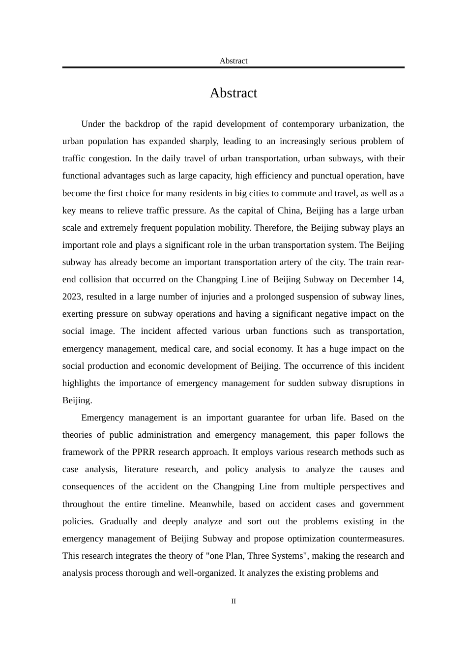 25年WP行政管理 北京地铁突发事件应急管理问题及对策研究21.72-AI13.04-约32170字符.doc_第5页