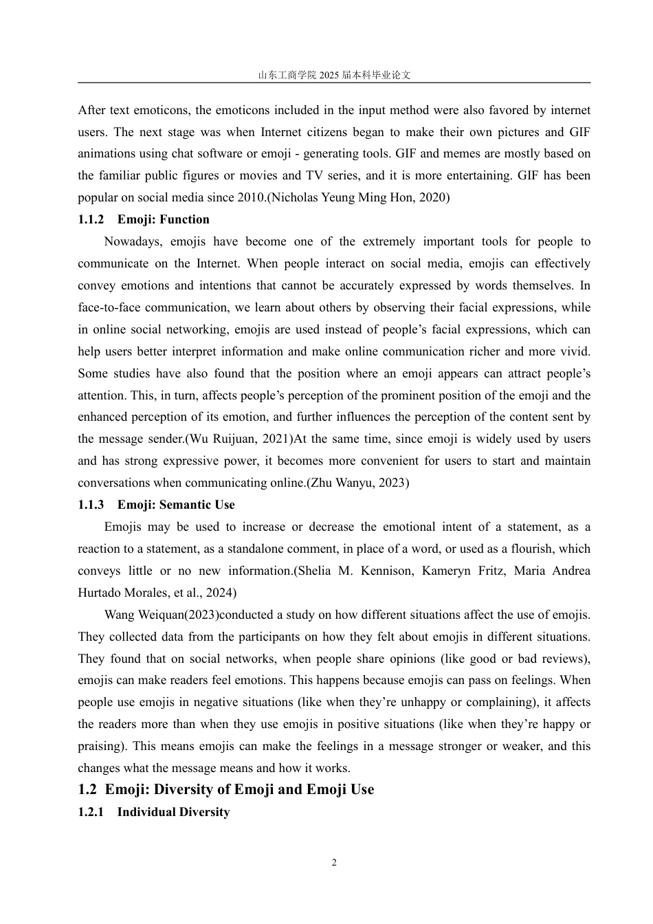 25年WP英语 跨文化背景下社交性格对表情符号的解读及应用的影响0.54-AI17.54-约31649字符.pdf_第6页