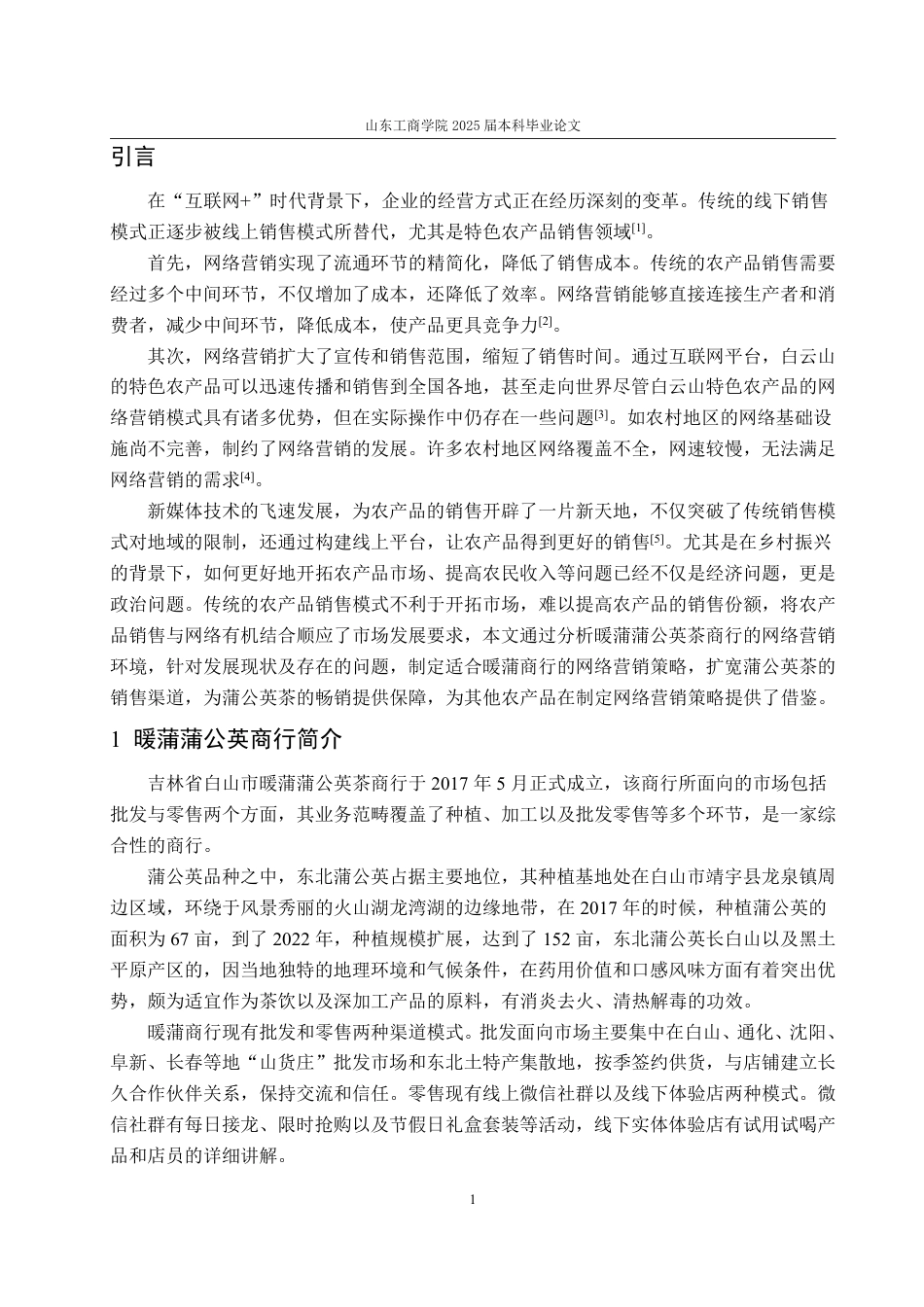 25年WP市场营销 吉林省白山市暖蒲蒲公英茶商行网络营销策划21.96-AI3.48-约15470字符.pdf_第5页