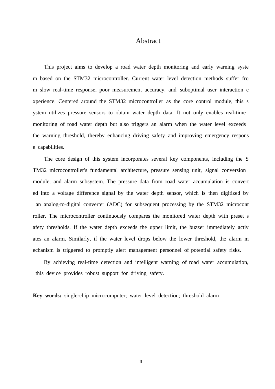 25年WP电气工程及其自动化-基于STM32单片机的道路水深检测预警装置设计-4.380-10771.docx_第2页