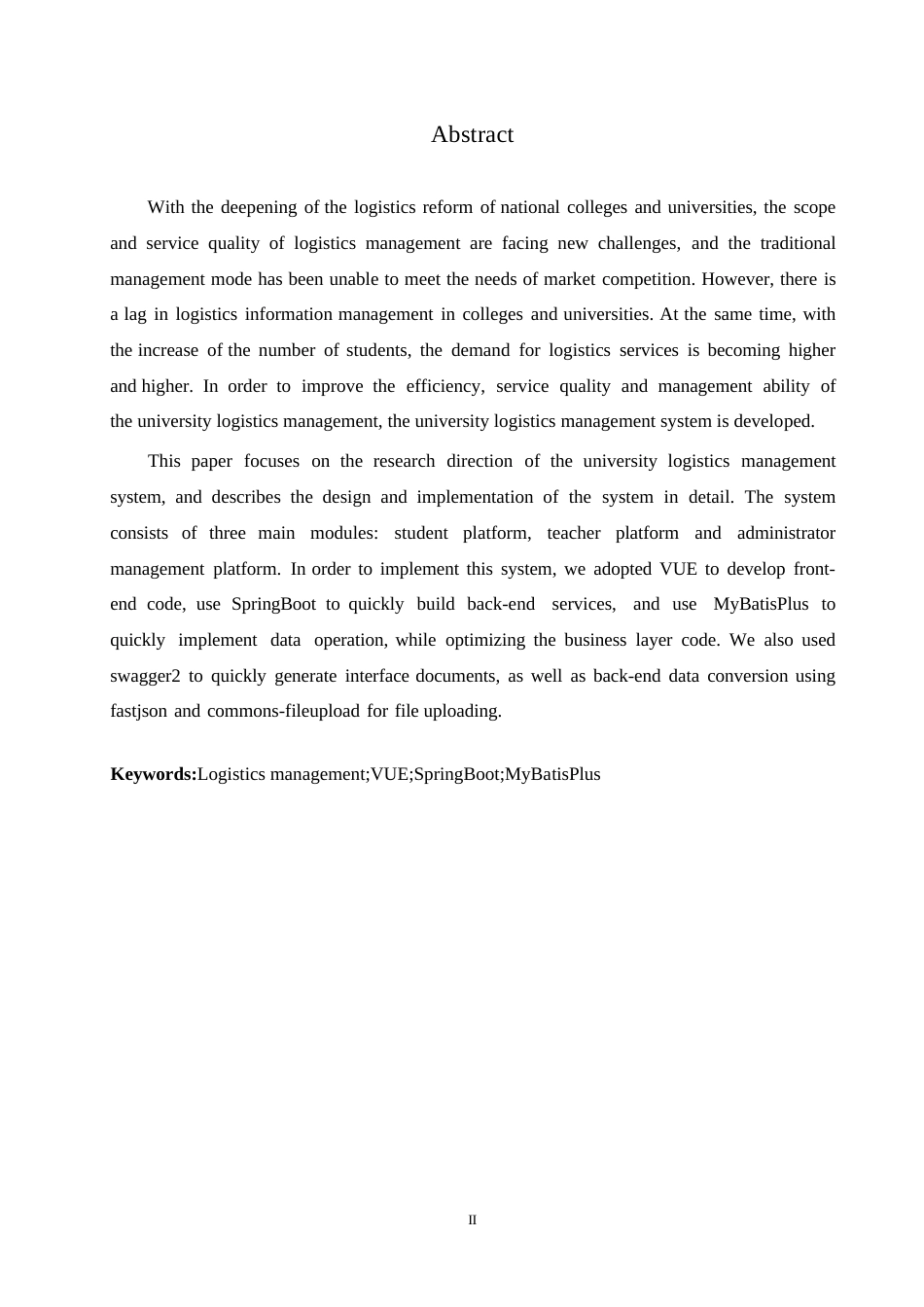 25年WP基于SpringBoot的高校后勤管理系统0-约7724字符.docx_第1页