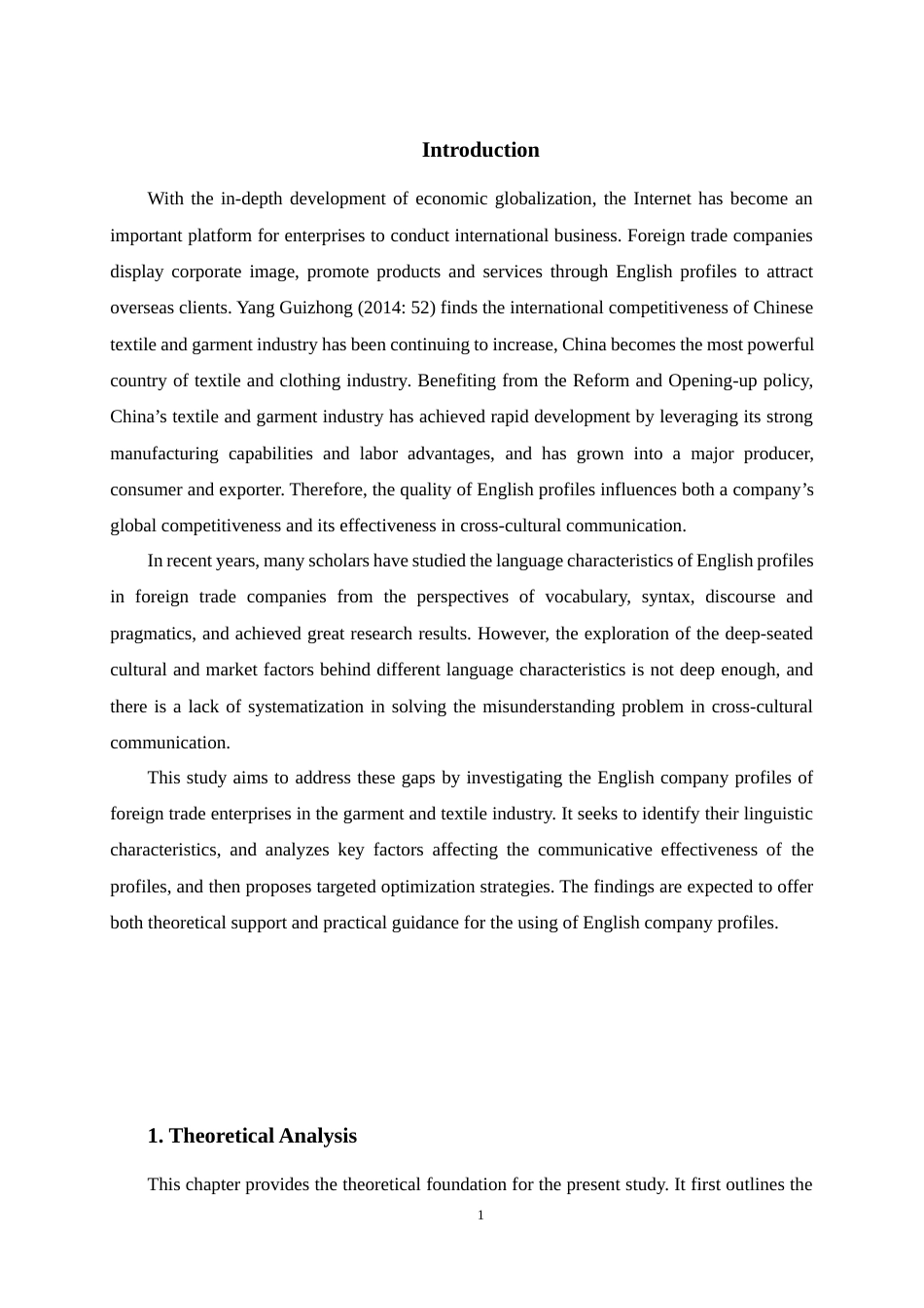 25年WP商务英语-外贸公司英文简介的语言特征研究——以服装纺织行业为例0.310-8415.docx_第6页