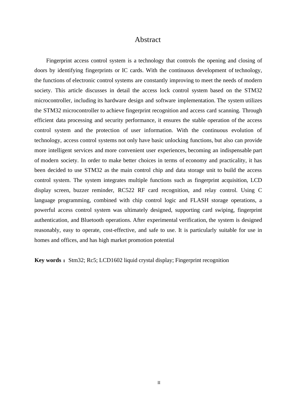 25年WP基于STM32单片机的门禁系统0-约15862字符.docx_第2页