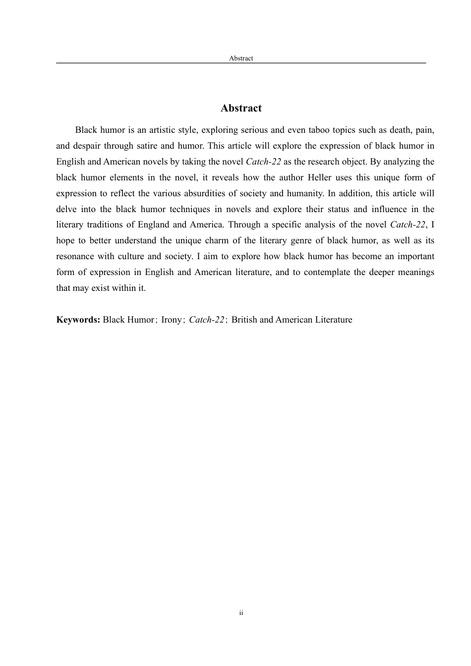 25年WP英语 英美小说中黑色幽默的研究——以小说《第二十二条军规》为例3.25-AI15.38-约28525字符.pdf_第5页