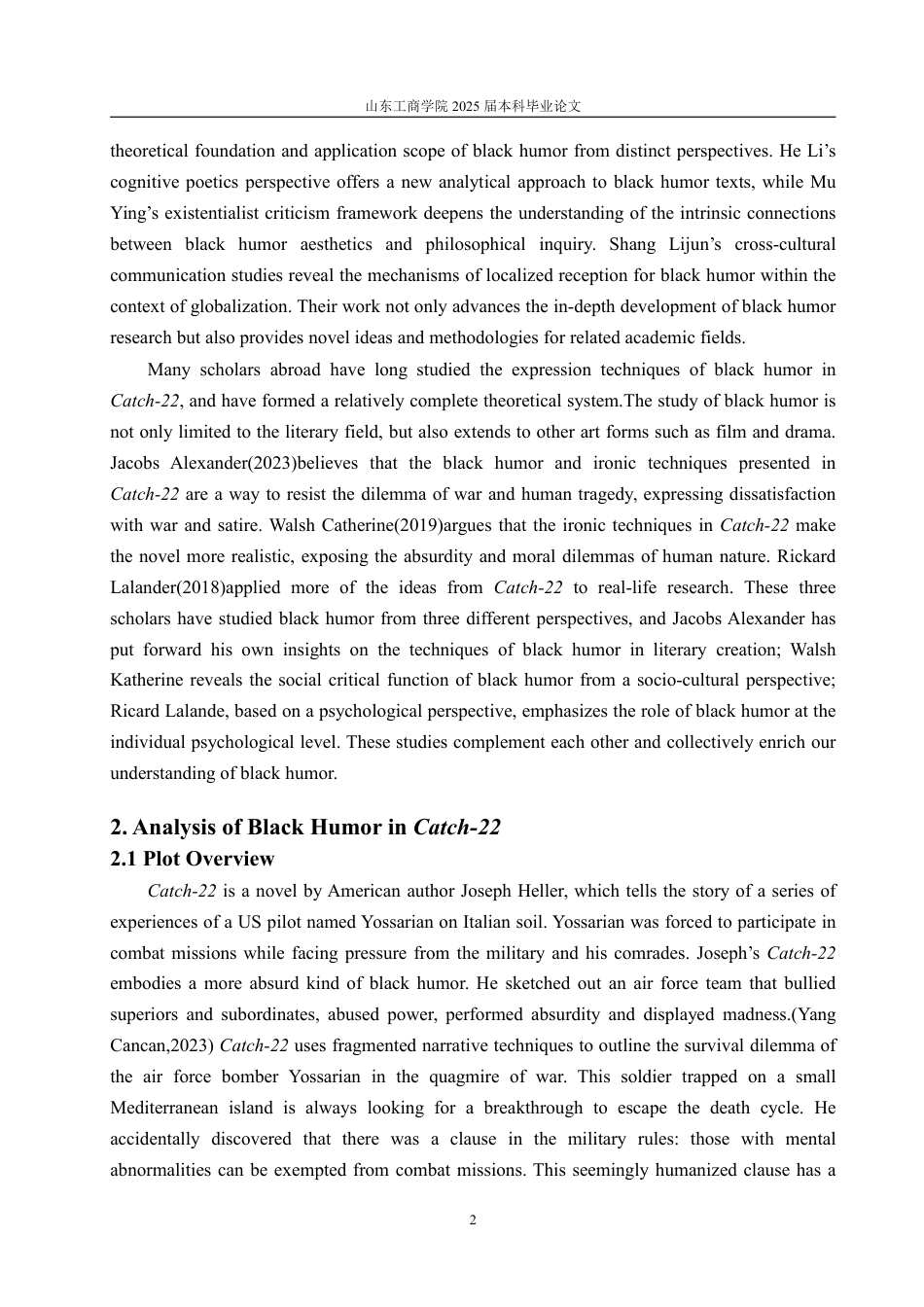 25年WP英语 英美小说中黑色幽默的研究——以小说《第二十二条军规》为例3.25-AI15.38-约28525字符.pdf_第8页