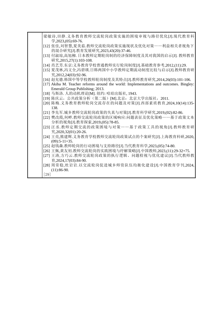 25年WP行政管理 S市中小学教师轮岗制度实施问题及对策研究14.21-AI12.27-约38656字符.doc_第4页