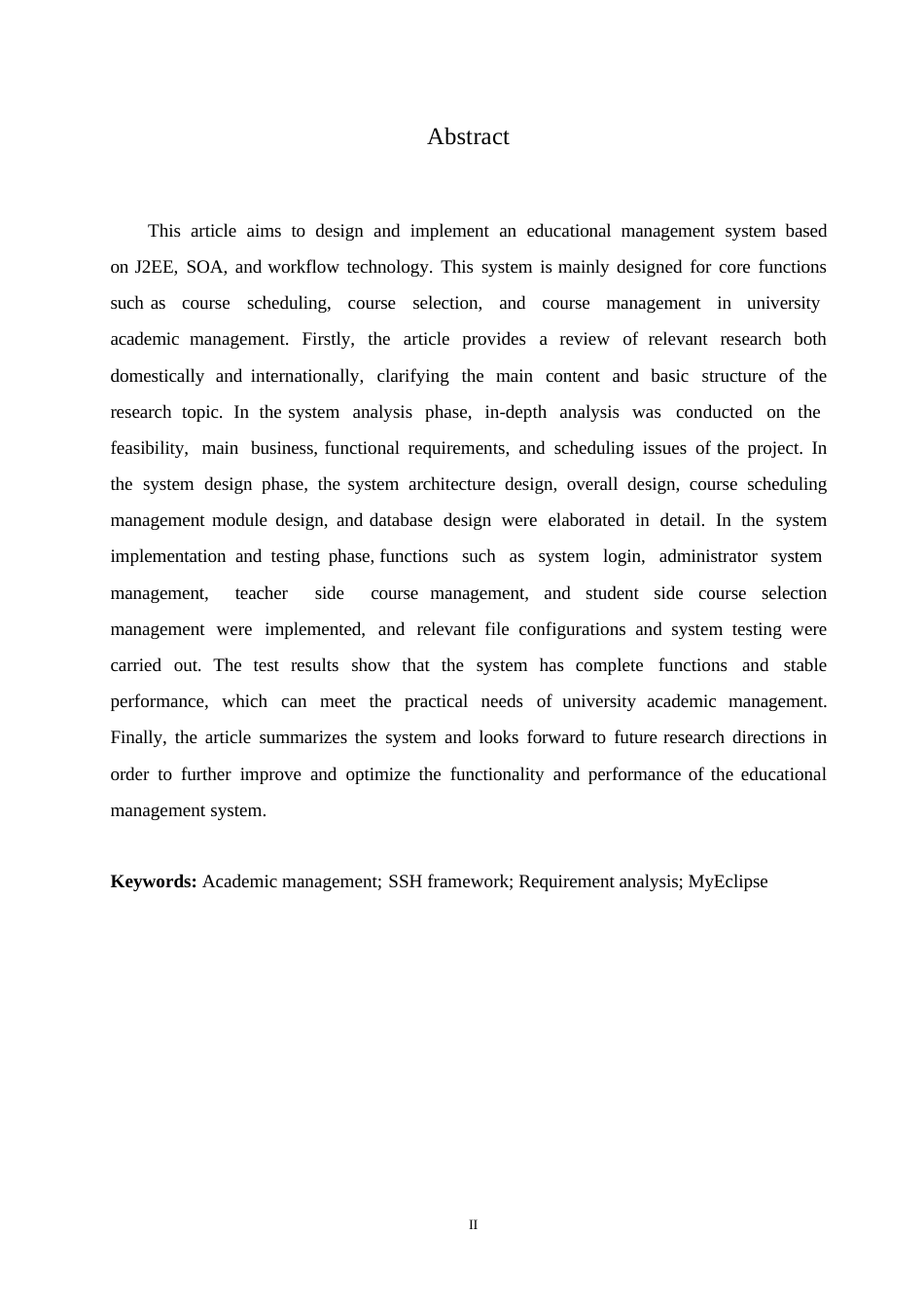 25年WP计算机科学与技术-关键词：教务管理；SSH框架；需求分析；MyEclipse-约17167字符.docx_第2页