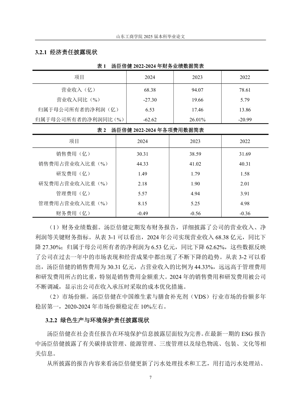 25年WP会计学（智能会计方向） 汤臣倍健社会责任会计信息披露研究26.68-AI7.64-约16494字符.pdf_第10页